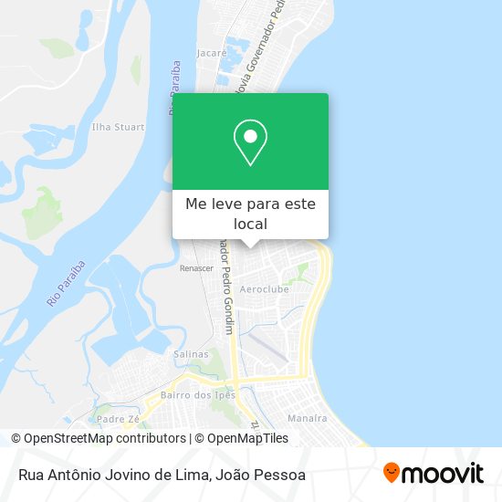 Rua Antônio Jovino de Lima mapa