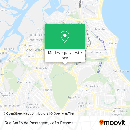 Rua Barão de Passagem mapa