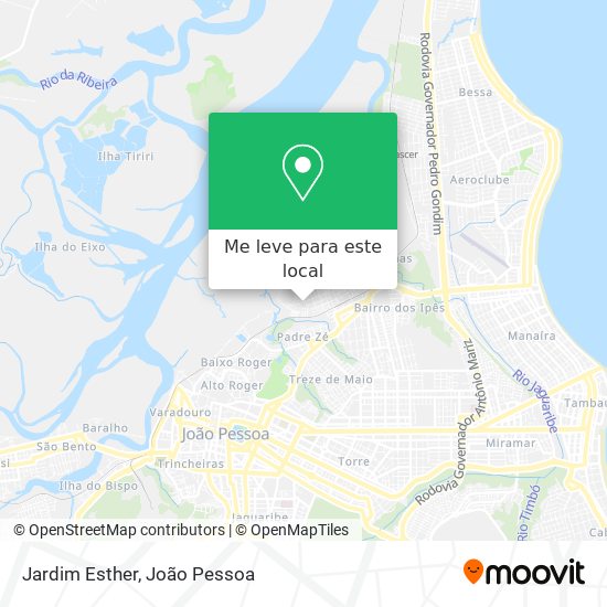 Jardim Esther mapa