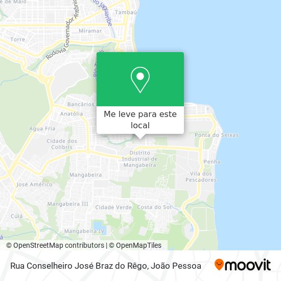 Rua Conselheiro José Braz do Rêgo mapa