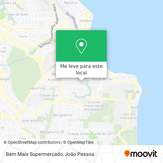 Bem Mais Supermercado mapa