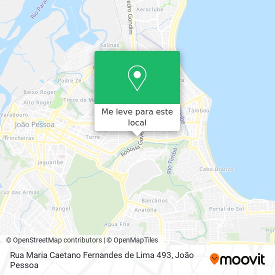 Rua Maria Caetano Fernandes de Lima 493 mapa