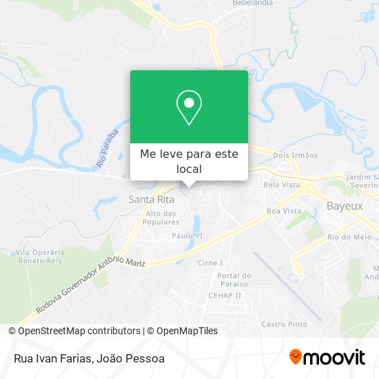 Rua Ivan Farias mapa