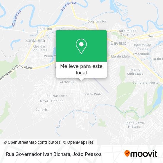 Rua Governador Ivan Bichara mapa