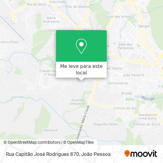 Rua Capitão José Rodrigues 870 mapa