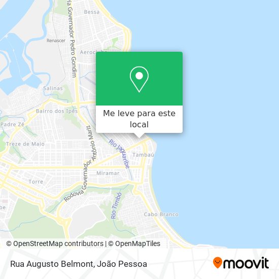 Rua Augusto Belmont mapa