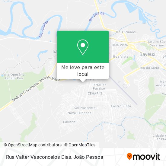 Rua Valter Vasconcelos Dias mapa