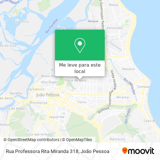 Rua Professora Rita Miranda 318 mapa