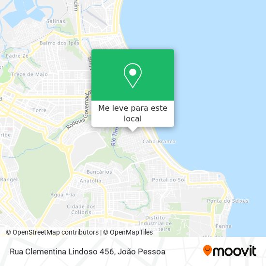 Rua Clementina Lindoso 456 mapa