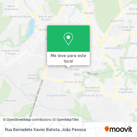 Rua Bernadete Xavier Batista mapa