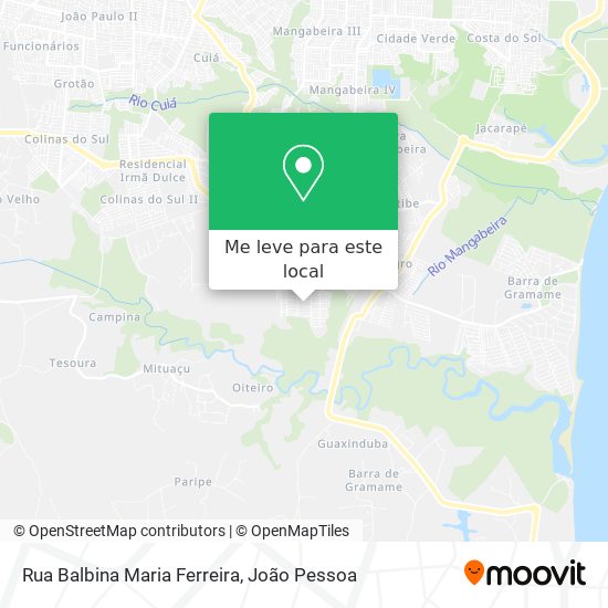 Rua Balbina Maria Ferreira mapa