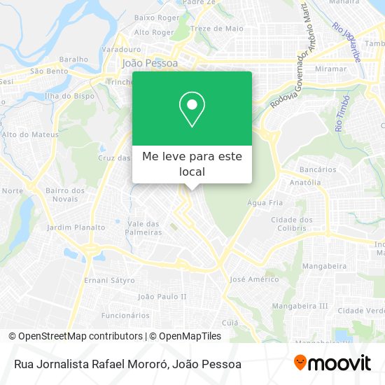 Rua Jornalista Rafael Mororó mapa