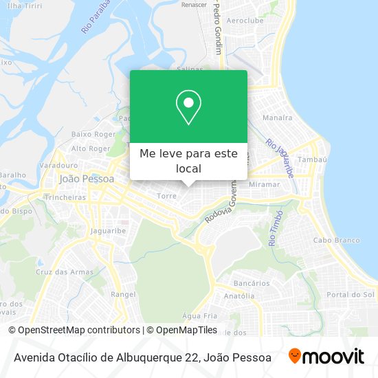 Avenida Otacílio de Albuquerque 22 mapa