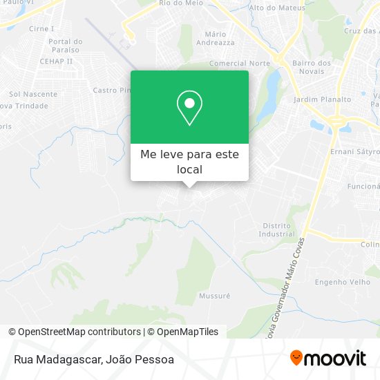 Rua Madagascar mapa