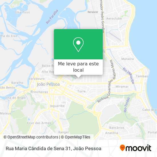 Rua Maria Cândida de Sena 31 mapa