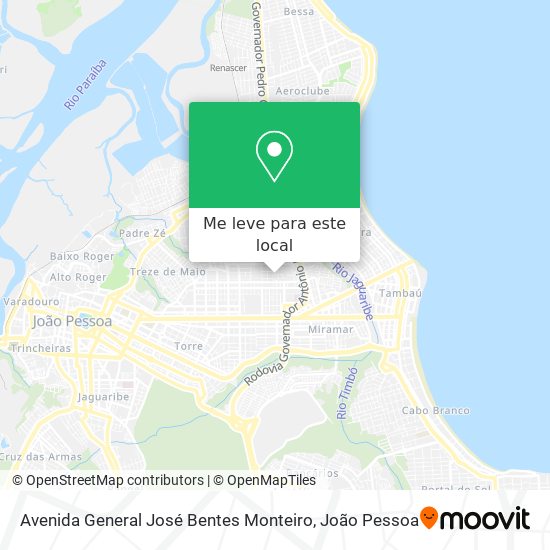 Avenida General José Bentes Monteiro mapa
