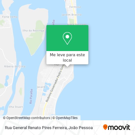 Rua General Renato Píres Ferreira mapa