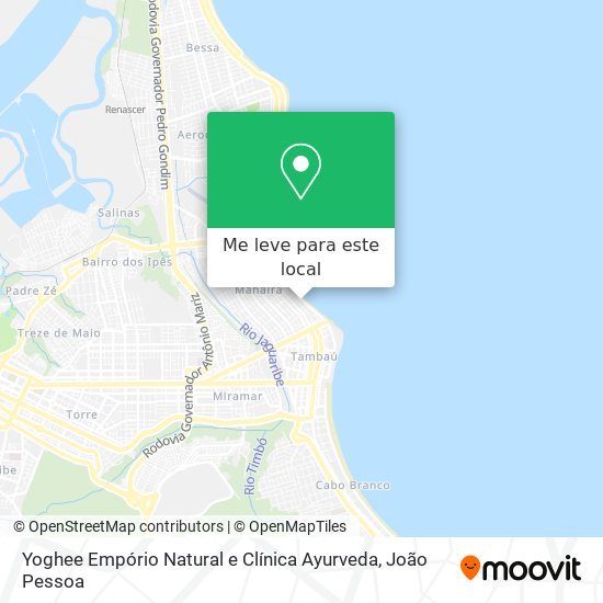 Yoghee Empório Natural e Clínica Ayurveda mapa