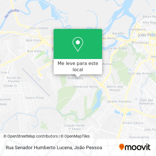 Rua Senador Humberto Lucena mapa