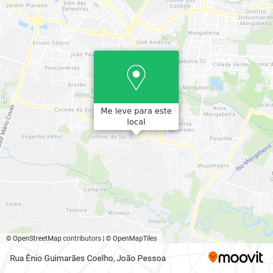 Rua Ênio Guimarães Coelho mapa