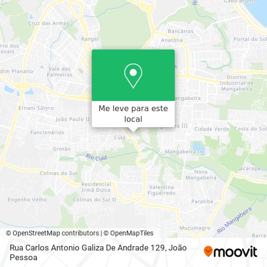 Rua Carlos Antonio Galiza De Andrade 129 mapa