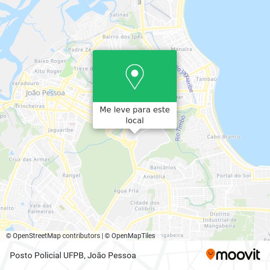 Posto Policial UFPB mapa