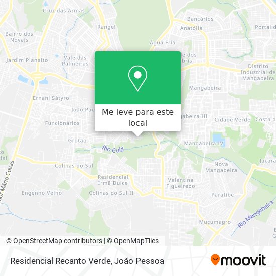 Residencial Recanto Verde mapa