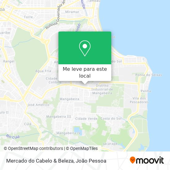 Mercado do Cabelo & Beleza mapa