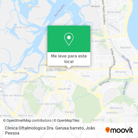 Clinica Oftalmologica Dra. Gerusa barreto mapa