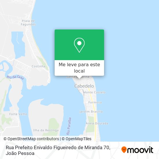 Rua Prefeito Enivaldo Figueiredo de Miranda 70 mapa