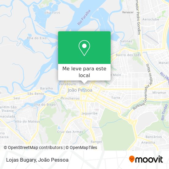 Lojas Bugary mapa