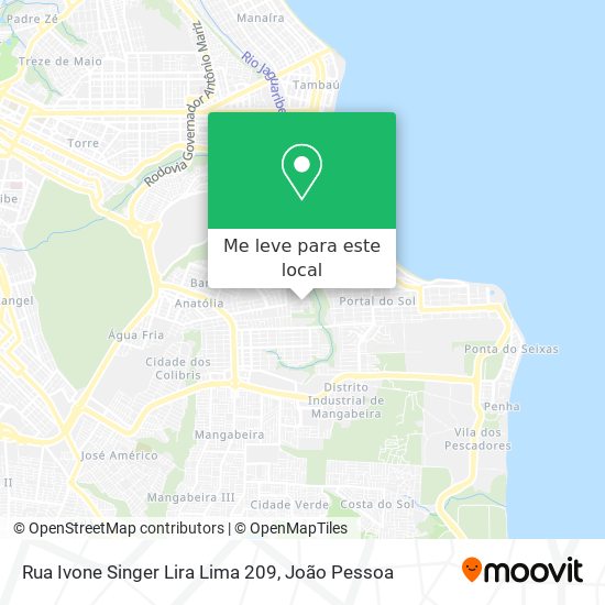 Rua Ivone Singer Lira Lima 209 mapa