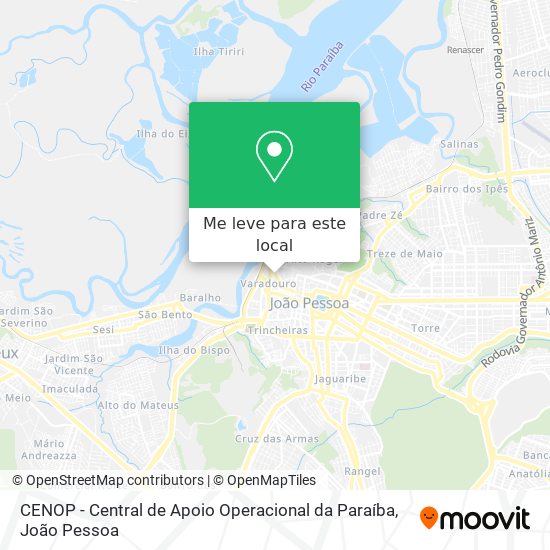 CENOP - Central de Apoio Operacional da Paraíba mapa