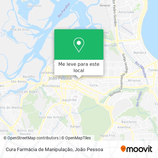 Cura Farmácia de Manipulação mapa