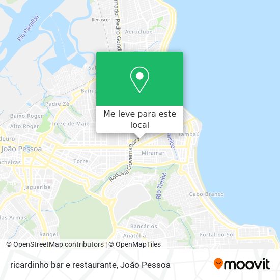 ricardinho bar e restaurante mapa