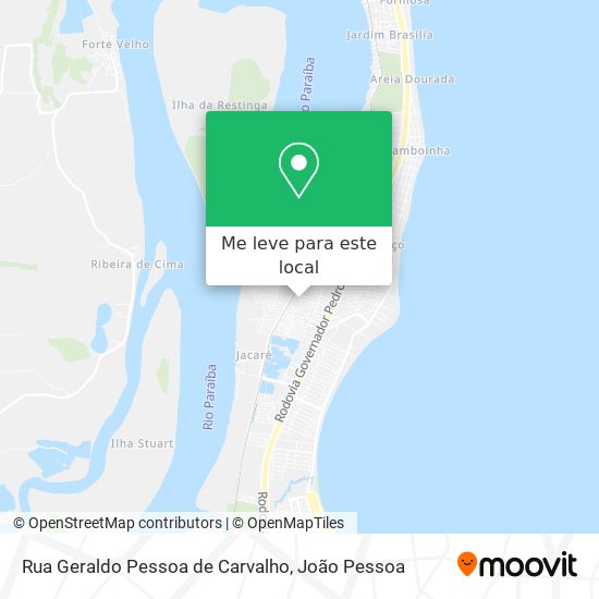 Rua Geraldo Pessoa de Carvalho mapa