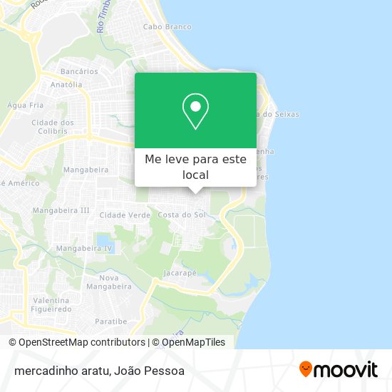 mercadinho aratu mapa