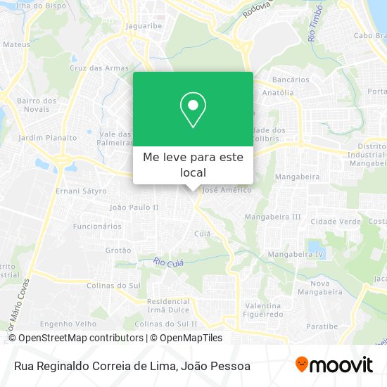 Rua Reginaldo Correia de Lima mapa