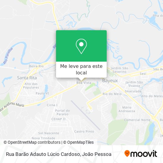 Rua Barão Adauto Lúcio Cardoso mapa