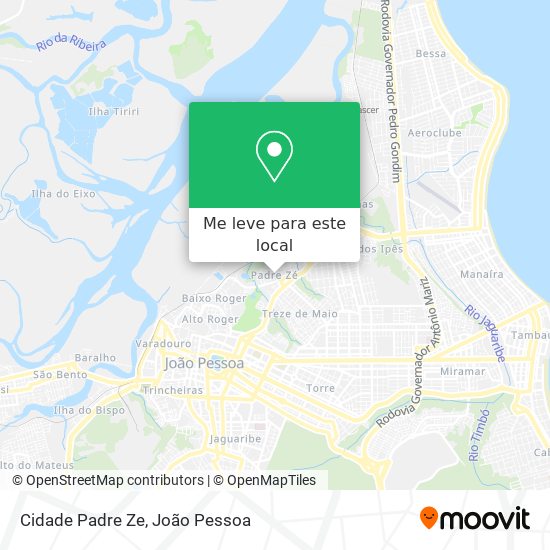 Cidade Padre Ze mapa