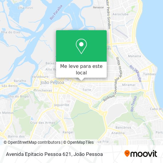 Avenida Epitacio Pessoa 621 mapa