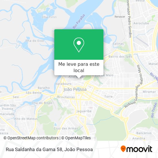 Rua Saldanha da Gama 58 mapa