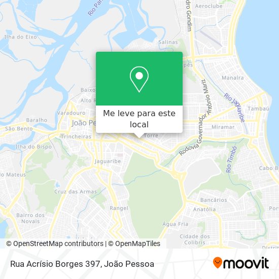 Rua Acrísio Borges 397 mapa