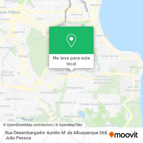 Rua Desembargador Aurélio M. de Albuquerque 568 mapa