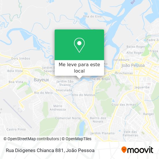 Rua Diógenes Chianca 881 mapa