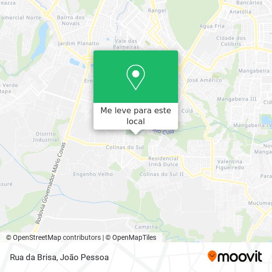 Rua da Brisa mapa