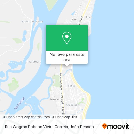 Rua Wogran Robson Vieira Correia mapa