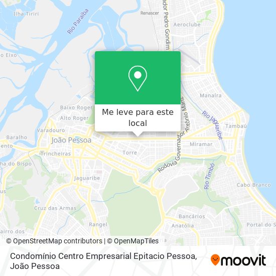 Condomínio Centro Empresarial Epitacio Pessoa mapa