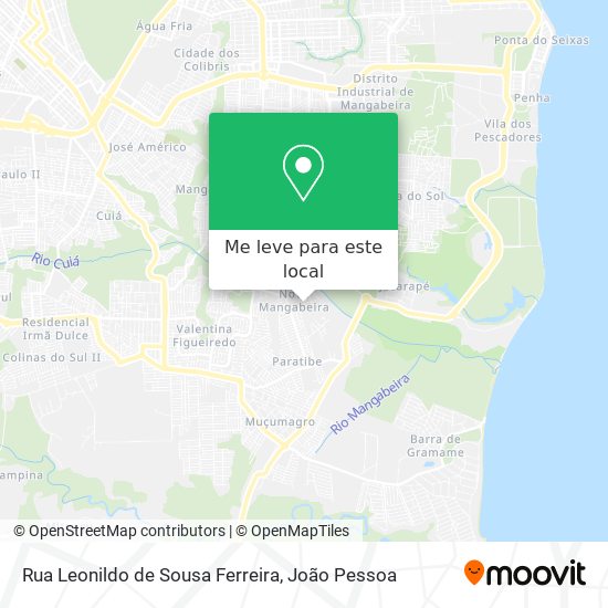 Rua Leonildo de Sousa Ferreira mapa
