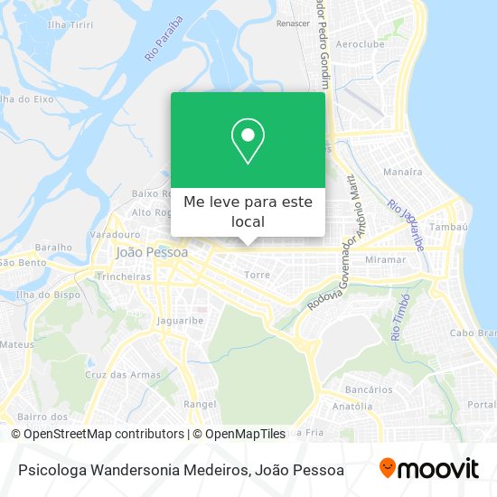 Psicologa Wandersonia Medeiros mapa